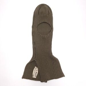 Vintage US Navy Wool Balaclava Face Mask Olive Drab Green NXSX-38058 USN Hood